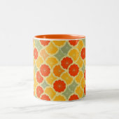 Tasse 2 Couleurs Rétros agrumes gais (Centre)