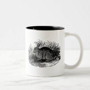 Tasse 2 Couleurs Rétros lapins de modèle de lapin de lapin vintag