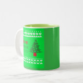 Tasse 2 Couleurs Retrouve-moi sous le gui (Devant gauche)