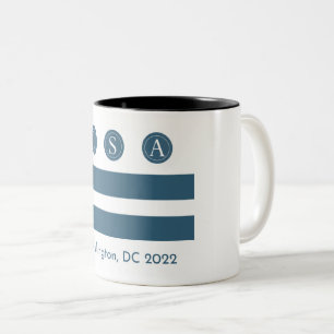 Tasse 2 Couleurs Réunion annuelle 2022 du LSA, Drapeau DC