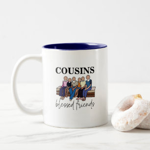 Tasse 2 Couleurs Réunion de famille des cousins amis bénis