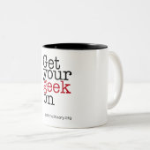 Tasse 2 Couleurs Réussissez votre geek (Devant droit)