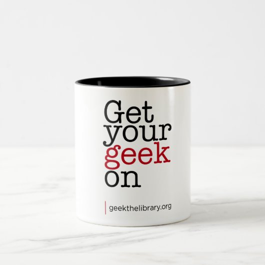Tasse 2 Couleurs Réussissez votre geek (Centre)