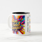 Tasse 2 Couleurs "Rêve, Crois, Réalise" (Devant gauche)