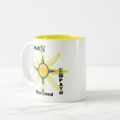 Tasse 2 Couleurs Réveillez-vous, averti, Starseed, Empath (Devant gauche)