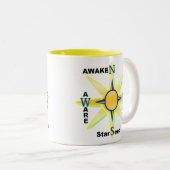 Tasse 2 Couleurs Réveillez-vous, averti, Starseed, Empath (Devant droit)