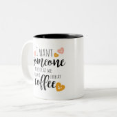 Tasse 2 Couleurs Réveillez-vous et brille : La cotte de café idéale (Devant gauche)