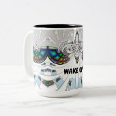Tasse 2 Couleurs RÉVEILLEZ-VOUS !Robot (Devant gauche)