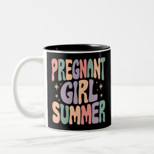Tasse 2 Couleurs Révélation de grossesse Fille enceinte Fête prénat