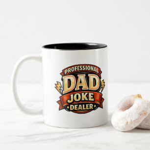 Tasse 2 Couleurs Revendeur de blagues de papa professionnel Drôle d