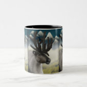 Tasse 2 Couleurs Reverie d'automne : Reindeer majestueux (Centre)