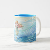 Tasse 2 Couleurs Rêves de sirènes pour filles (Devant droit)