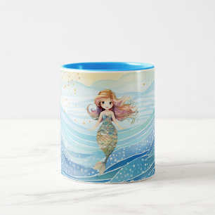 Tasse 2 Couleurs Rêves de sirènes pour filles
