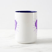 Tasse 2 Couleurs Révolution violette avec AMOUR (Centre)