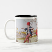 Tasse 2 Couleurs Révolutionnaires français dansant le carmagnole (Gauche)