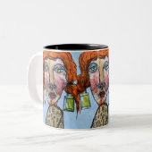 Tasse 2 Couleurs Rhinestone Girl (Devant gauche)