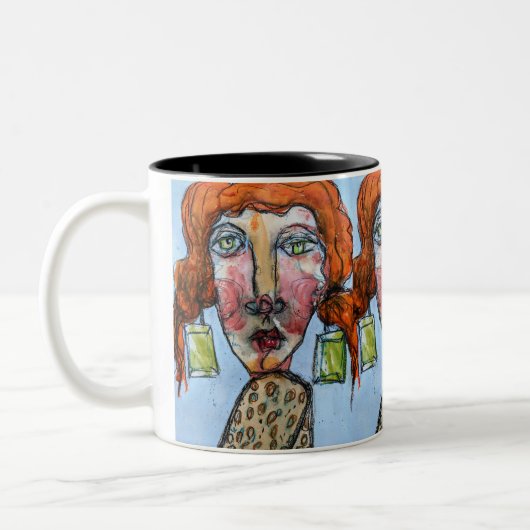Tasse 2 Couleurs Rhinestone Girl (Gauche)