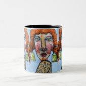 Tasse 2 Couleurs Rhinestone Girl (Centre)