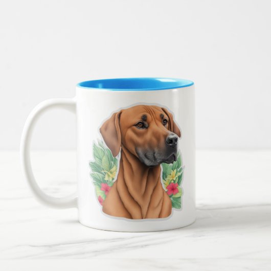 Tasse 2 Couleurs Rhodesian Ridgebacks sont ma coupe de café de thé (Gauche)