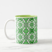 Tasse 2 Couleurs Riche modèle vert de Patrick (Gauche)