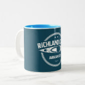 Tasse 2 Couleurs Richland Creek Arkansas Kayaking (Devant gauche)