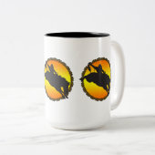 Tasse 2 Couleurs Ride Bronc (Devant droit)