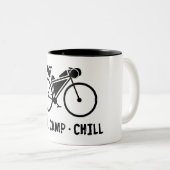 Tasse 2 Couleurs Ride Camp Chill Bikepacking (Devant droit)