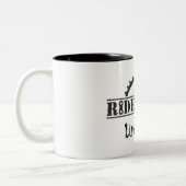 Tasse 2 Couleurs Ride Hard Live Easy Cyclisme (Gauche)