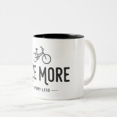 Tasse 2 Couleurs Ride Plus Inquiète Moins (Devant droit)