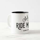 Tasse 2 Couleurs Ride Plus Inquiète Moins (Devant gauche)