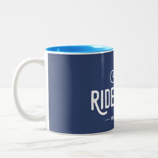 Tasse 2 Couleurs Ride Plus Inquiète Moins (Gauche)