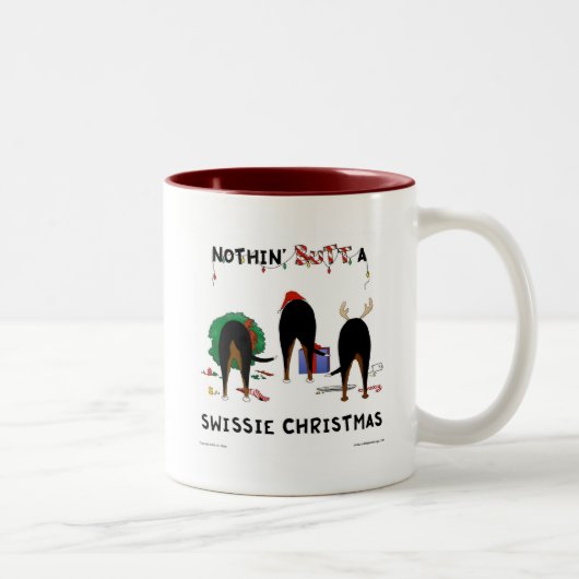 Tasse 2 Couleurs Rien n'aboutent Noël de Swissie (Droit)