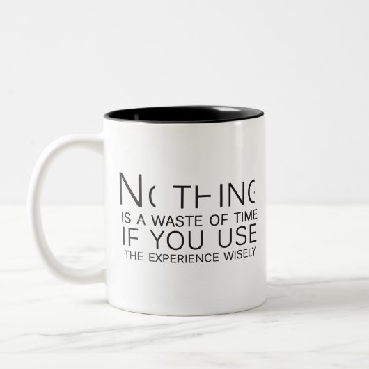 Tasse 2 Couleurs Rien n'est une perte de temps (Gauche)
