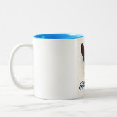 Tasse 2 Couleurs Riksgränsen Suède Ski de voyage art (Gauche)