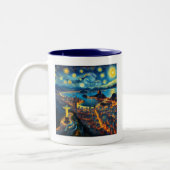 Tasse 2 Couleurs Rio De Janeiro Brésil étoile (Gauche)