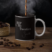 Tasse 2 Couleurs RIP 20s 30e anniversaire Noir et blanc