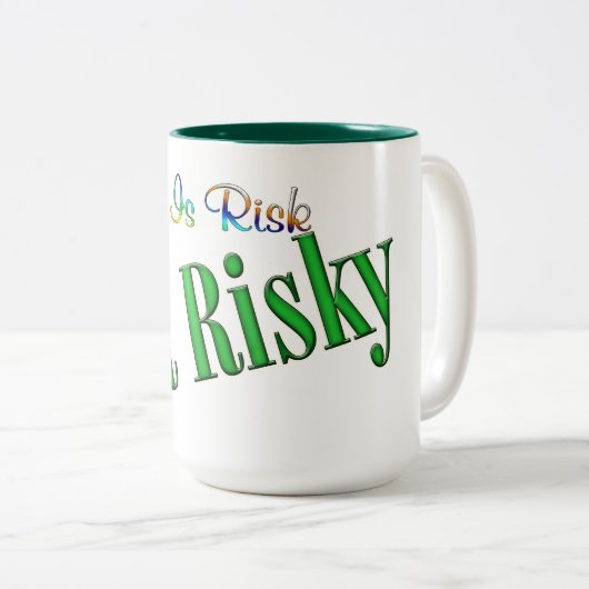 Tasse 2 Couleurs Risque (Devant droit)
