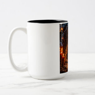 Tasse 2 Couleurs Rituel de la pleine lune – T-Shirt de magie noire