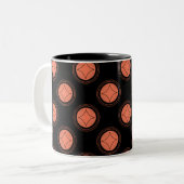 Tasse 2 Couleurs Rivaliser Simplement Mug, Coral (Devant gauche)