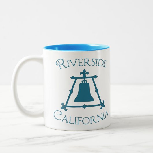 Tasse 2 Couleurs Rive, conception de la Californie Raincross Fleur (Gauche)