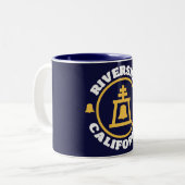 Tasse 2 Couleurs Riverside, Californie (Devant gauche)
