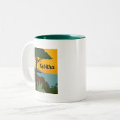 Tasse 2 Couleurs Riviera italienne tropicale (Devant gauche)