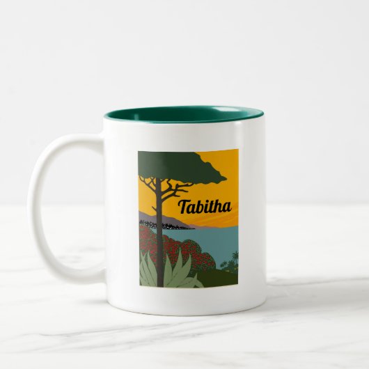 Tasse 2 Couleurs Riviera italienne tropicale (Gauche)