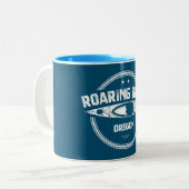 Tasse 2 Couleurs Rivière Roaring Oregon Kayak (Devant gauche)