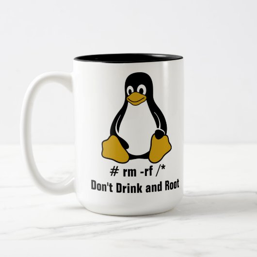 Tasse 2 Couleurs # rm - rf/* (Gauche)