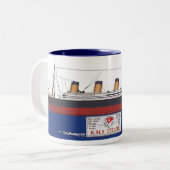 Tasse 2 Couleurs RMS Titanic (Devant gauche)