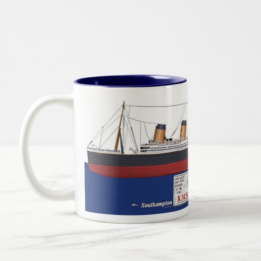 Tasse 2 Couleurs RMS Titanic (Gauche)