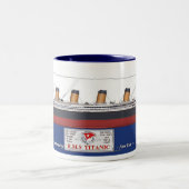 Tasse 2 Couleurs RMS Titanic (Centre)