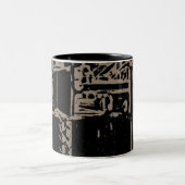 Tasse 2 Couleurs Road King, Sable Posterisé Graphisme (Centre)