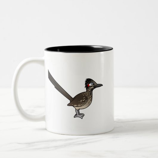 Tasse 2 Couleurs Roadrunner mignon de Birdorable (Gauche)